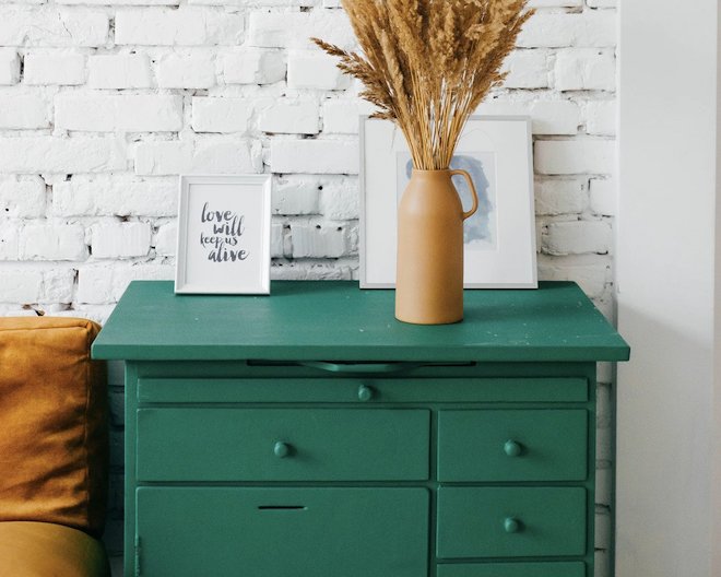 A chest of drawers